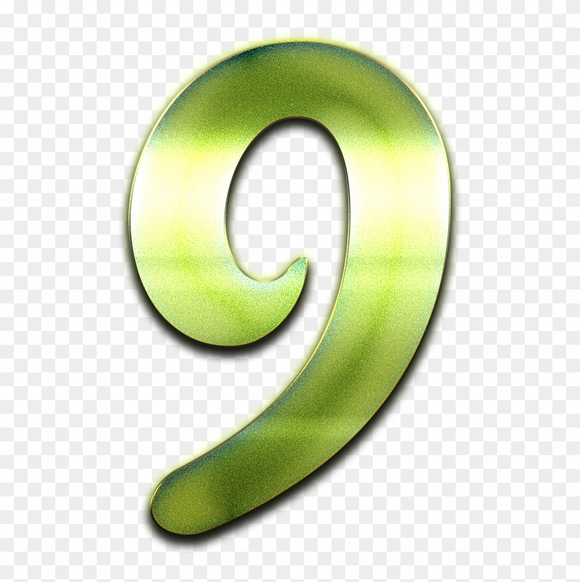 9 Number Green Design Png - Design #683910