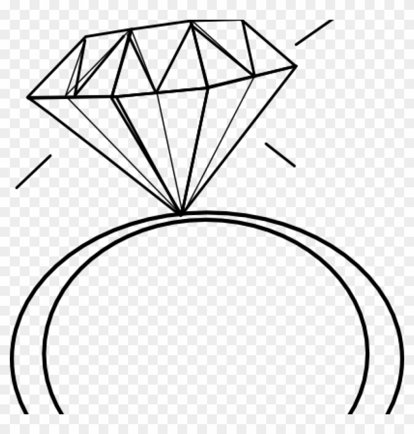 Engagement Ring Clipart Engagement Ring Clipart Black - Bridal Shower Clip Art #683914