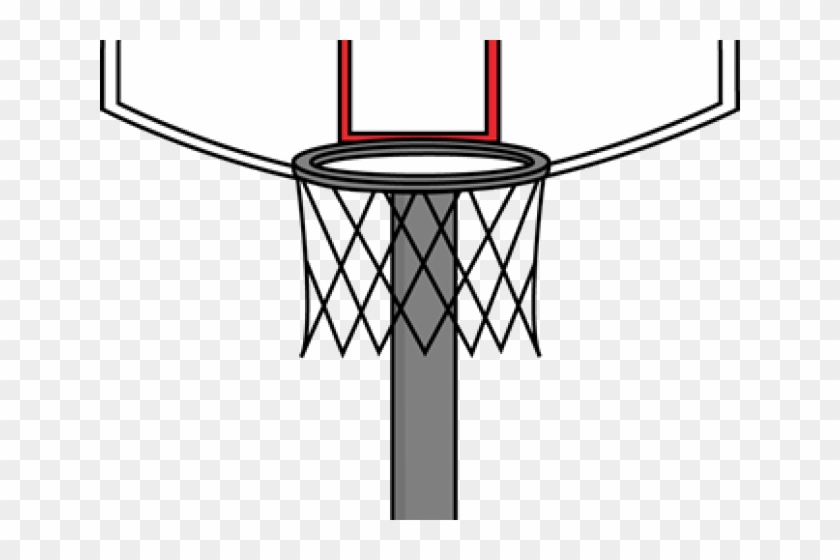 Ring Clipart Basket Ball - Draw A Basketball Hoop #683918