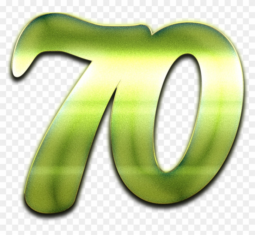 70 Number Green Design Png - 70 Number Green Design Png #683933