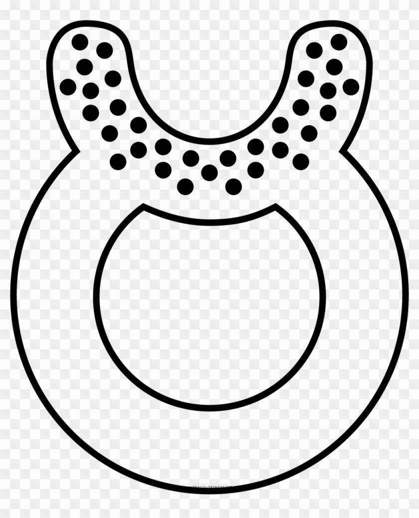 Teething Ring Coloring Page - Drawing #683945