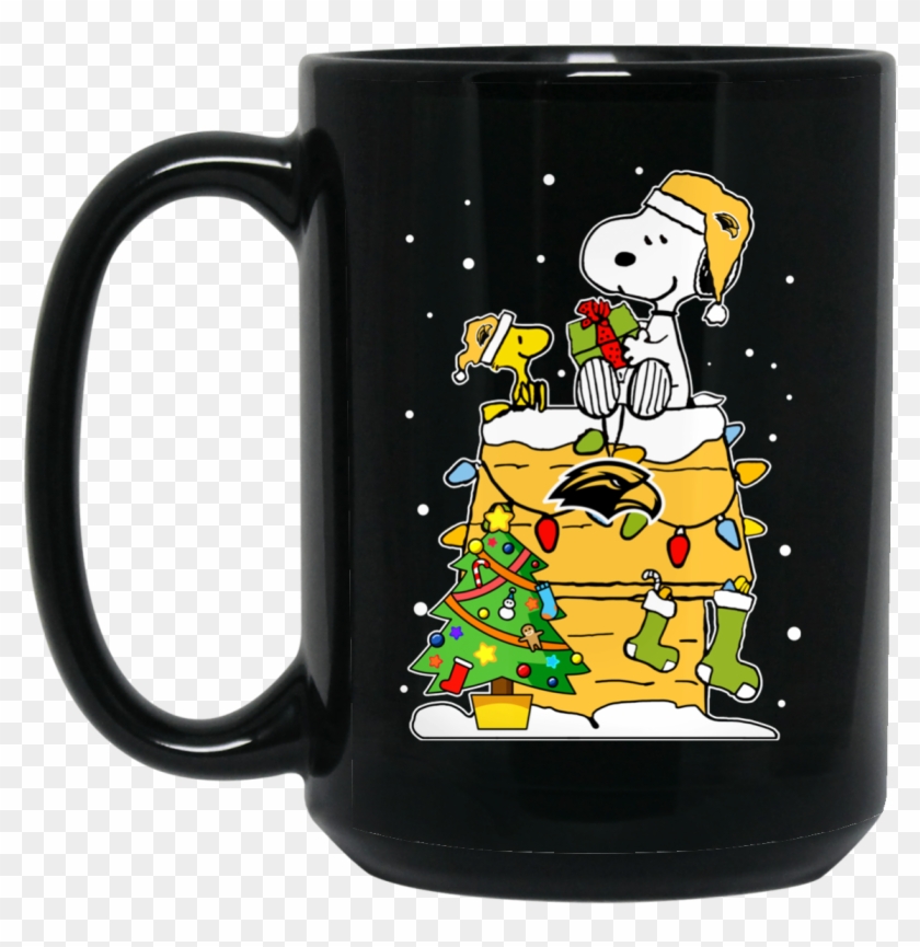 Southern Miss Golden Eagles Mug Christmas Snoopy Woodstock - Christmas Jumper #684125