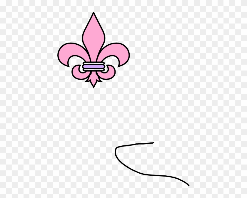 Pink Clip Art - Fleur De Lis Clip Art #684132