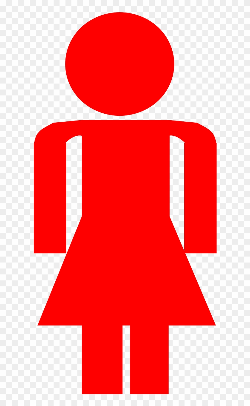 Woman Female Pictogram Bathroom Png Image - สัญลักษณ์ ห้อง น้ํา หญิง #684203