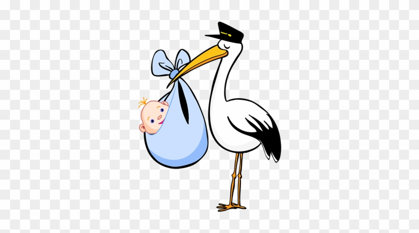 Announcements Clip Art - Stork Clipart Boy #684231