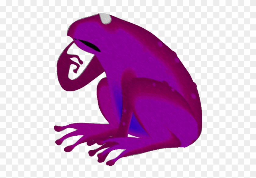 Фиолетовая лягушка. Сиреневая лягушка. Фиолетовая жабка.