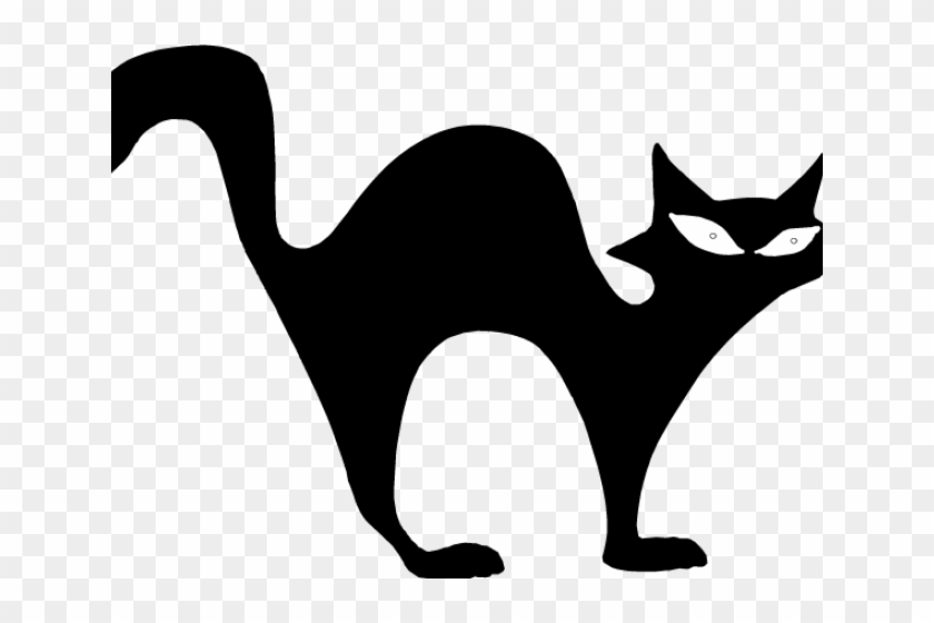 Ghost Clipart Cat - Black Cat Clipart Halloween #684417
