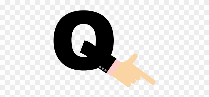 Q Letter Hand - Index Finger #684733