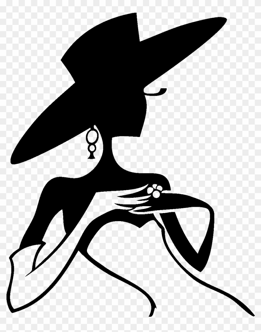Siluetas De Mujeres Africanas - Silhouette Woman With Hat #684789