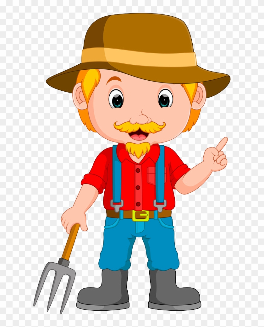 Cartoon Farmer Royalty-free Illustration - Farmer Cartoon Vector #684792