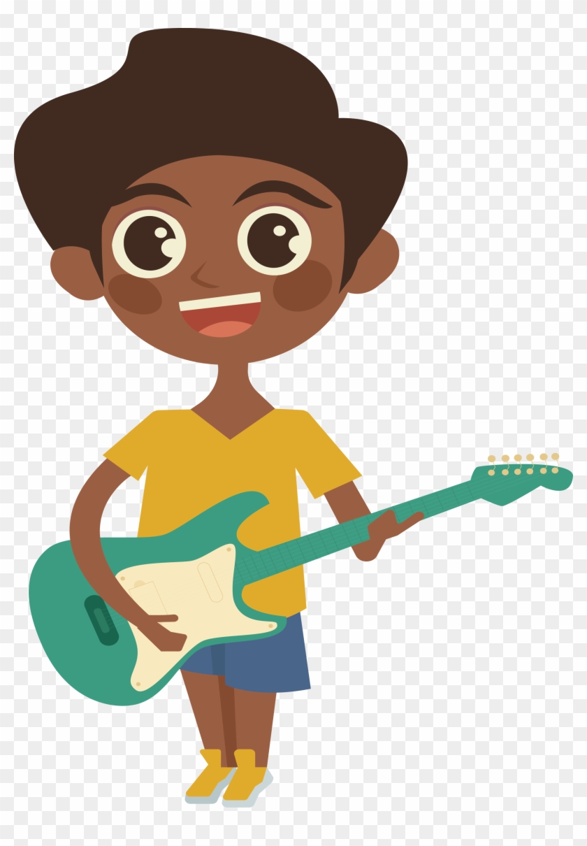 Playing Guitar Boy - Playing Guitar Boy #684826