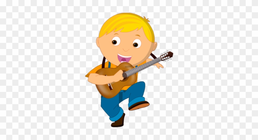 Boy With Guitar - Png Boy Playing Guitar #684921