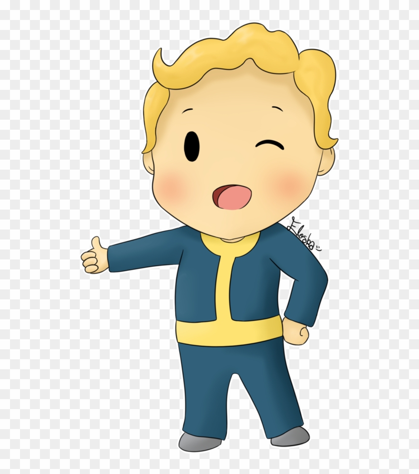 Chibi Vault Boy By Eloska - Fallout Chibi Png #684941