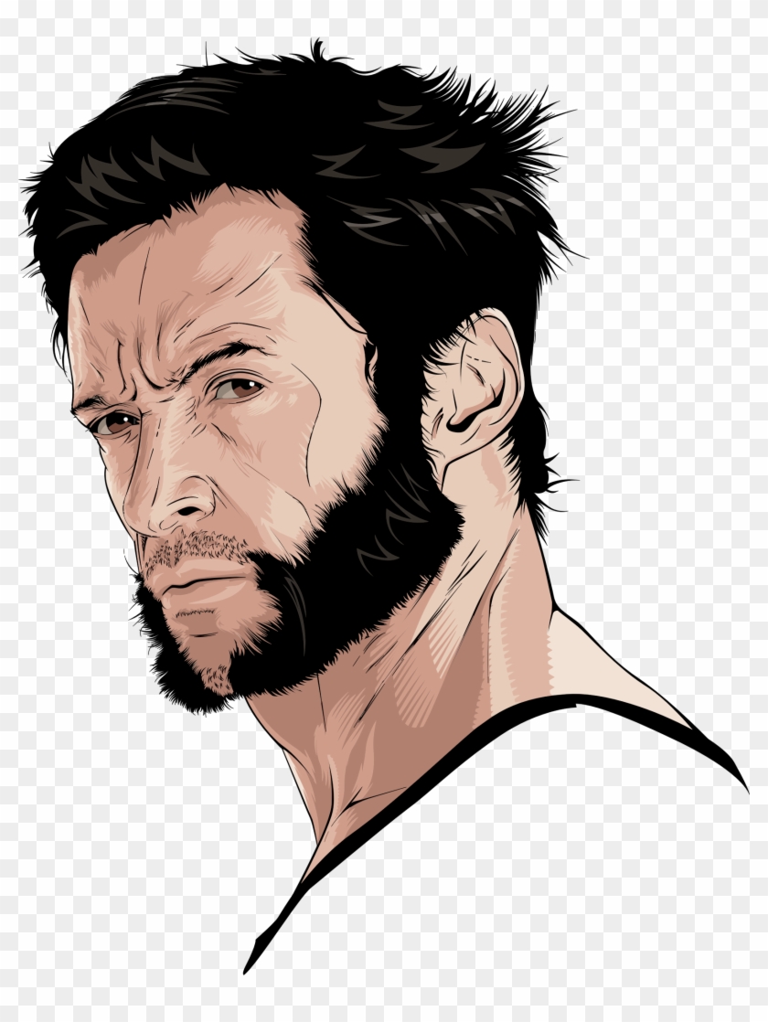 Big Image - Wolverine Hugh Jackman Sketch #685156