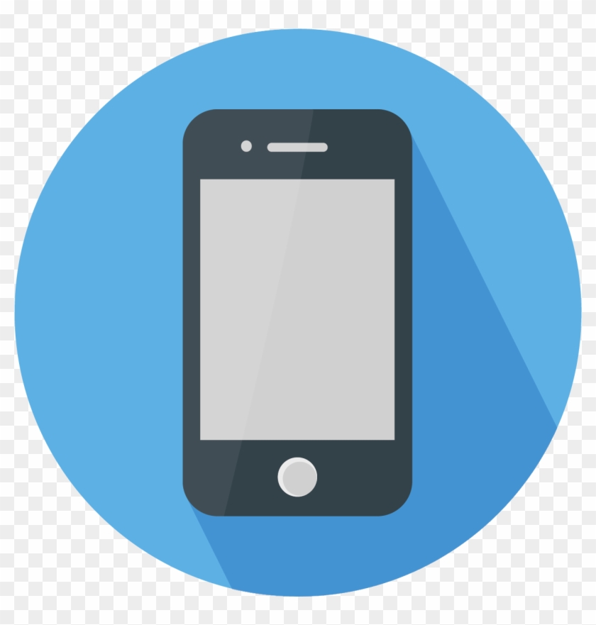 Flat Design Icon - Iphone Flat Icon Png #685311