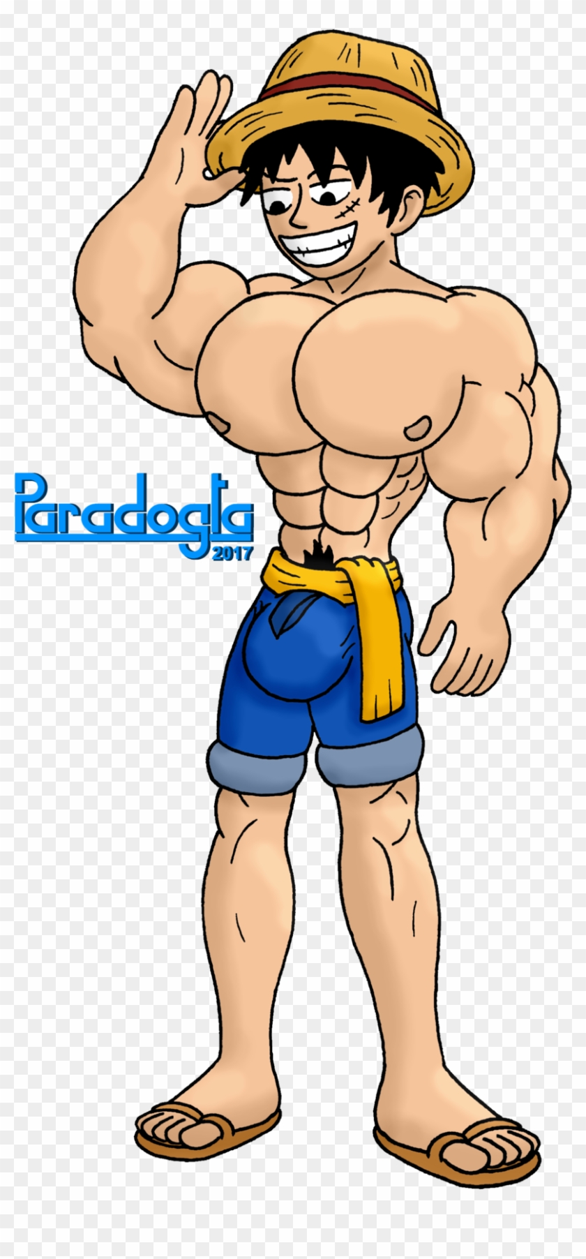Paradogta 48 24 Muscle Luffy By Paradogta - Muscle Luffy #685432