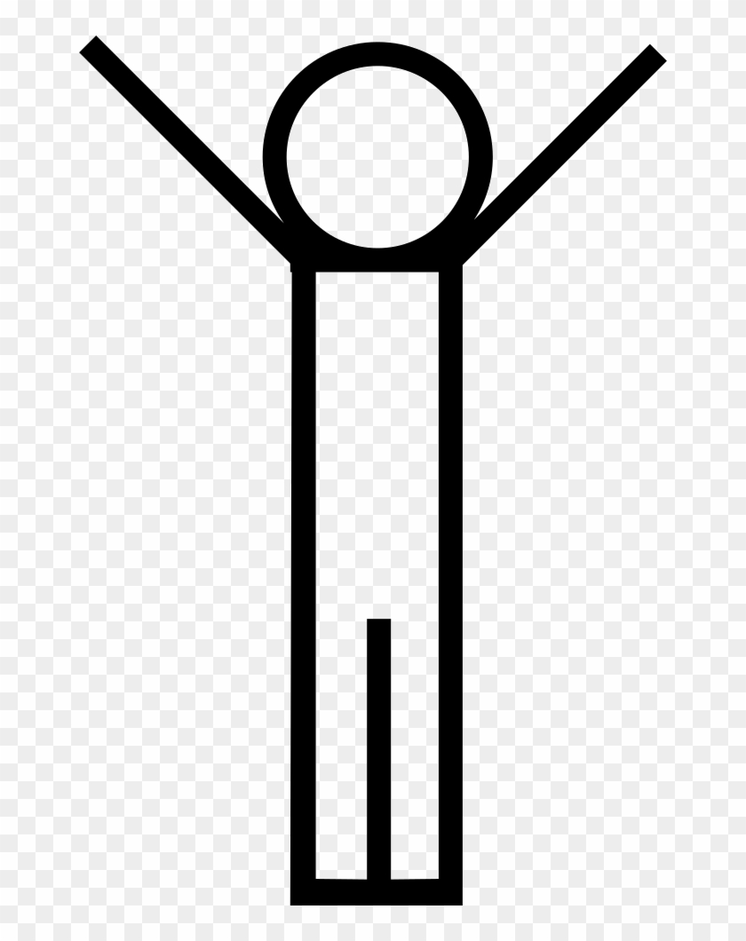 Person Standing With Arms Up Comments - Icon #685438