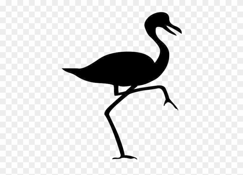 Flying Stork Png, Flamingo Silhouette Png - Png Silhouette #685490