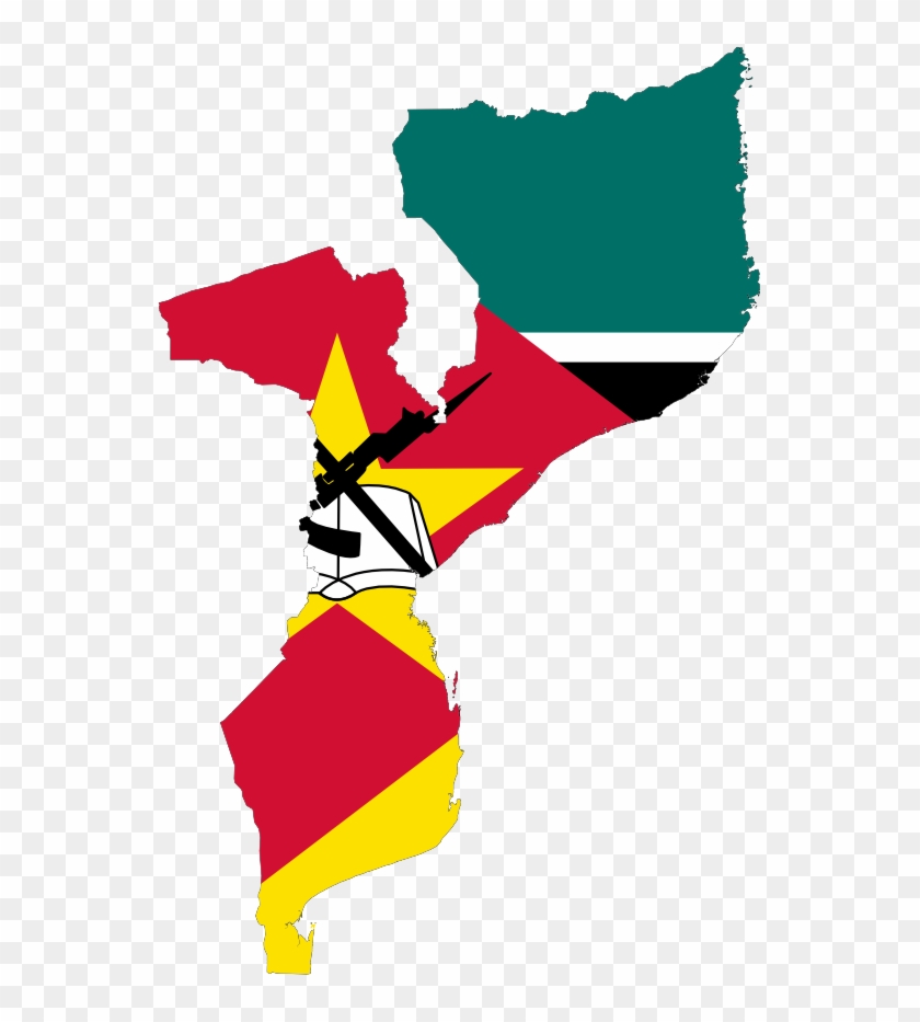 The Italian Government Has Donated - Map And Flag Of Mozambique #685686