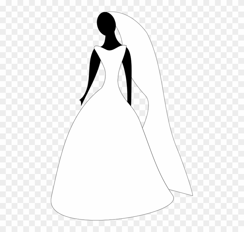 Bridal Clipart 9, Buy Clip Art - Vestido Novia Vector Png #685883