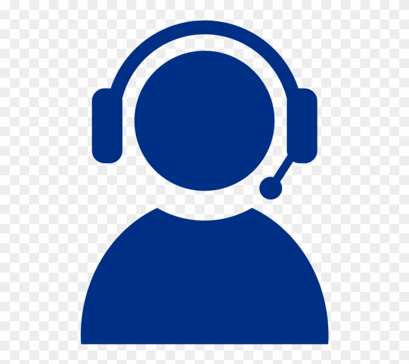 Talk To A Media Destruction Expert - Customer Service Agent Icon Blue #686107