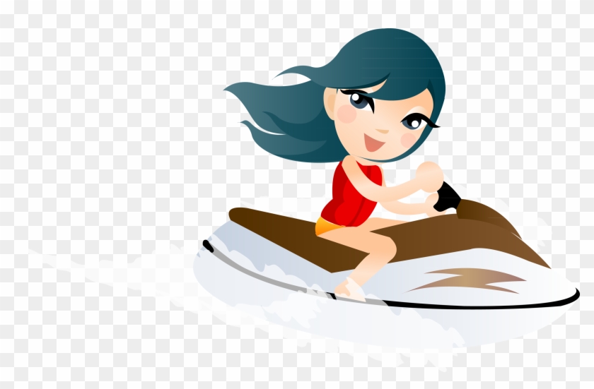 Ukraine Cartoon Clip Art - Personal Water Craft #686235