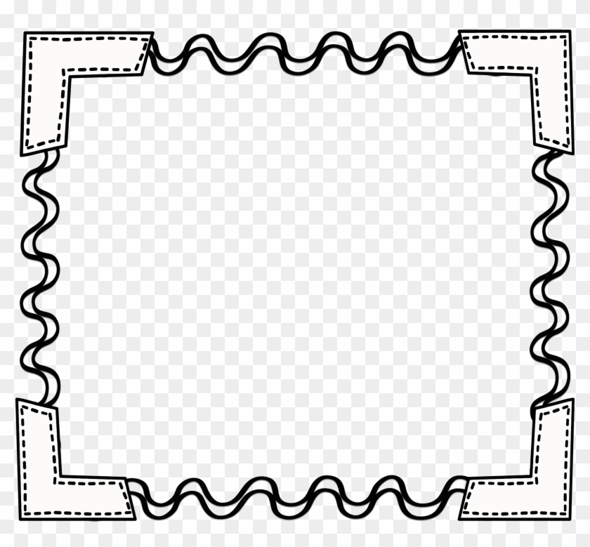 Monochrome Clipart Frame - Black And White Border #686452