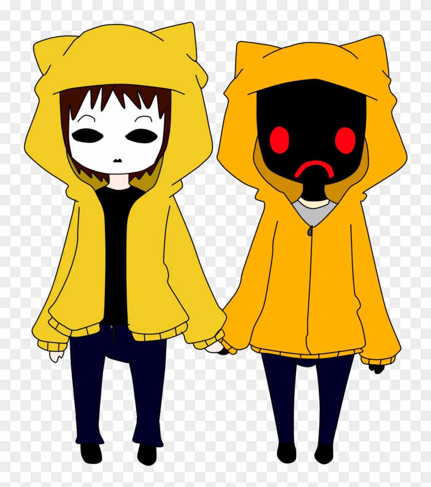 Neko Hoodie And Masky By Askmaskykun - Masky And Hoodie Neko #686457