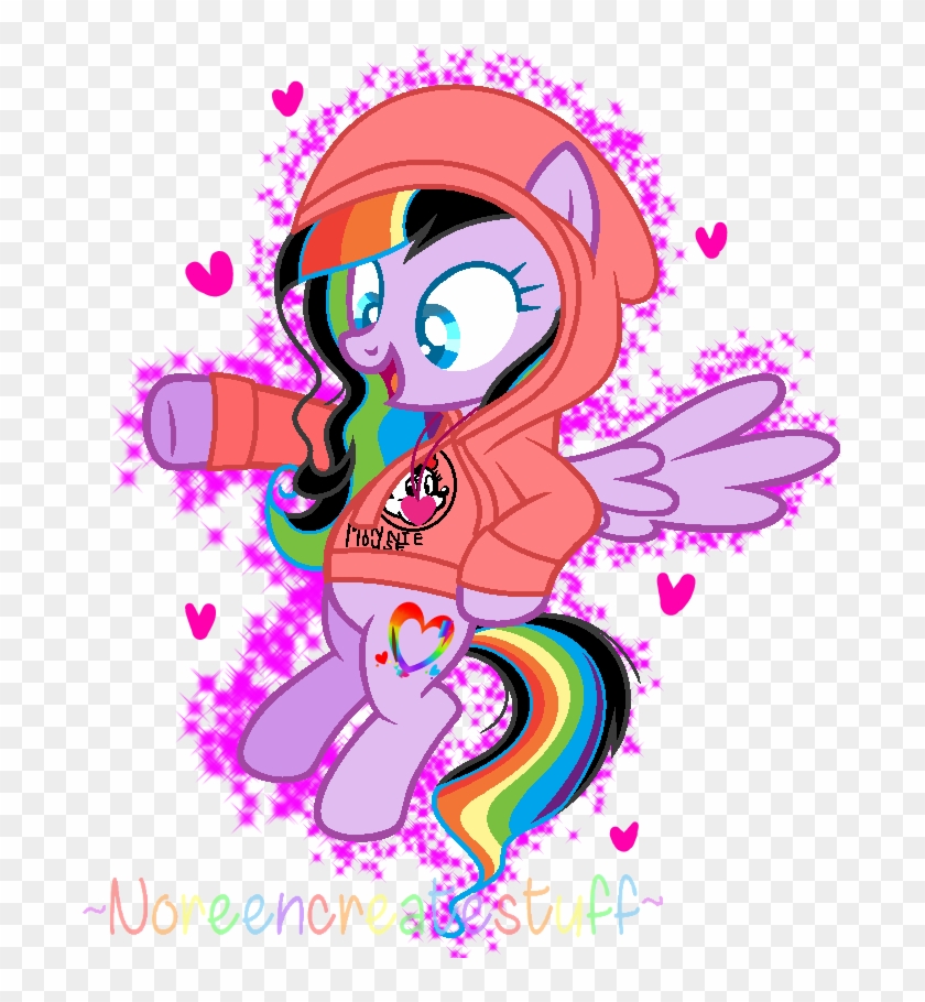 Rainbow Heart's Hoodie By Noreencreatesstuff - Art #686498