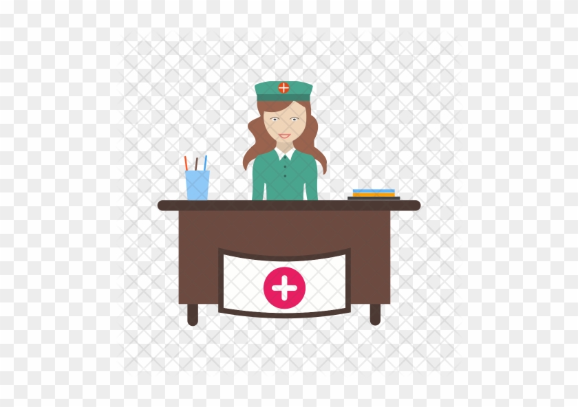 Hospital Reception Icon - Receptionist #686513