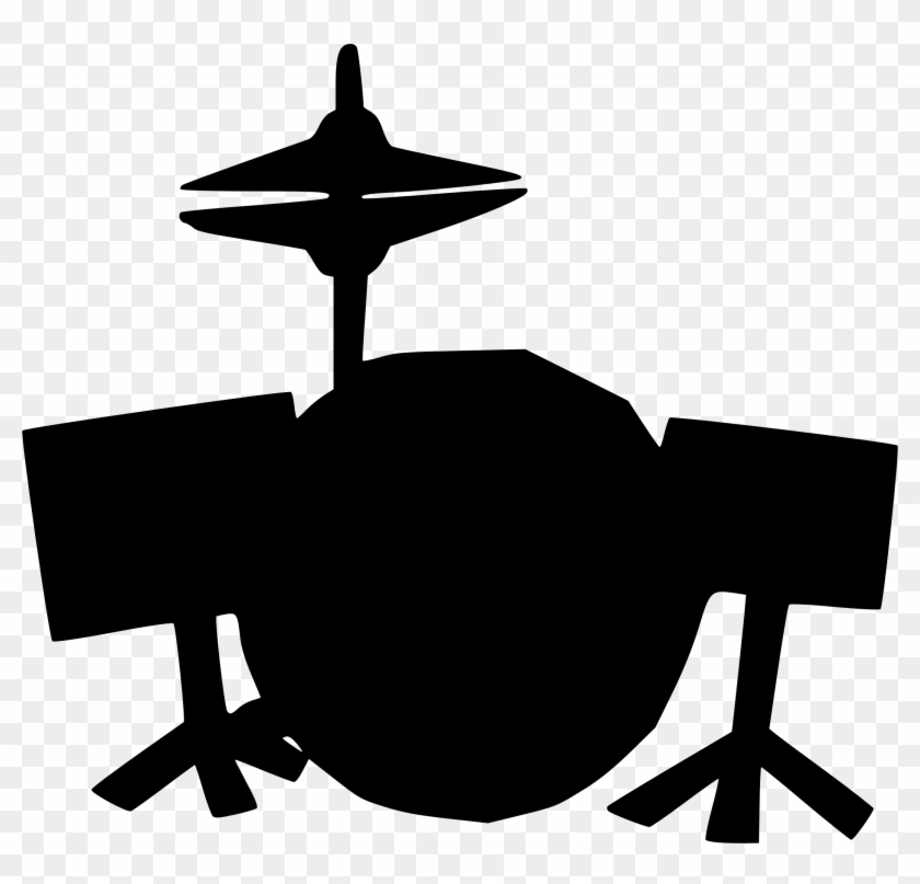 Big Image - Drummer Clipart Black And White #686633