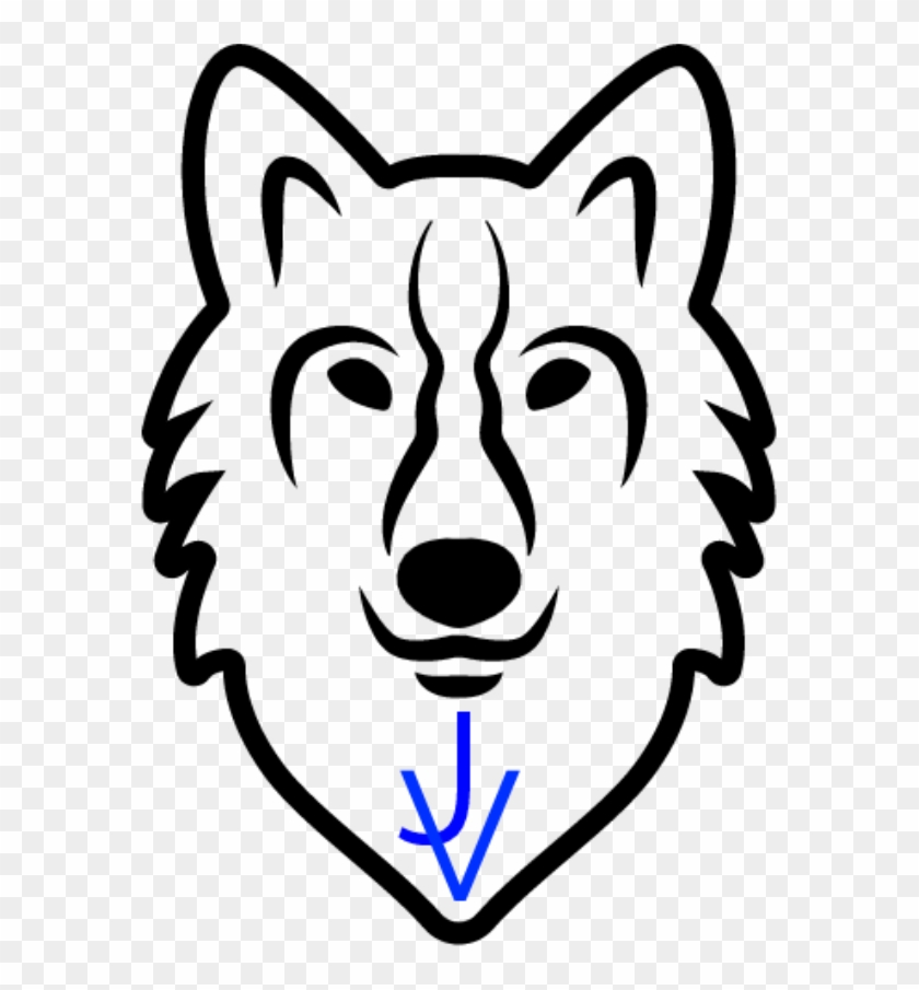 Hoodie With The Jv Wolf Logo - Desenhos De Lobos Para Desenhar #686680