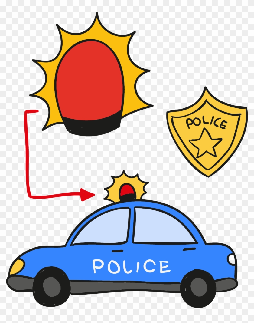 Police Car Euclidean Vector Icon - Police Car Euclidean Vector Icon #686734