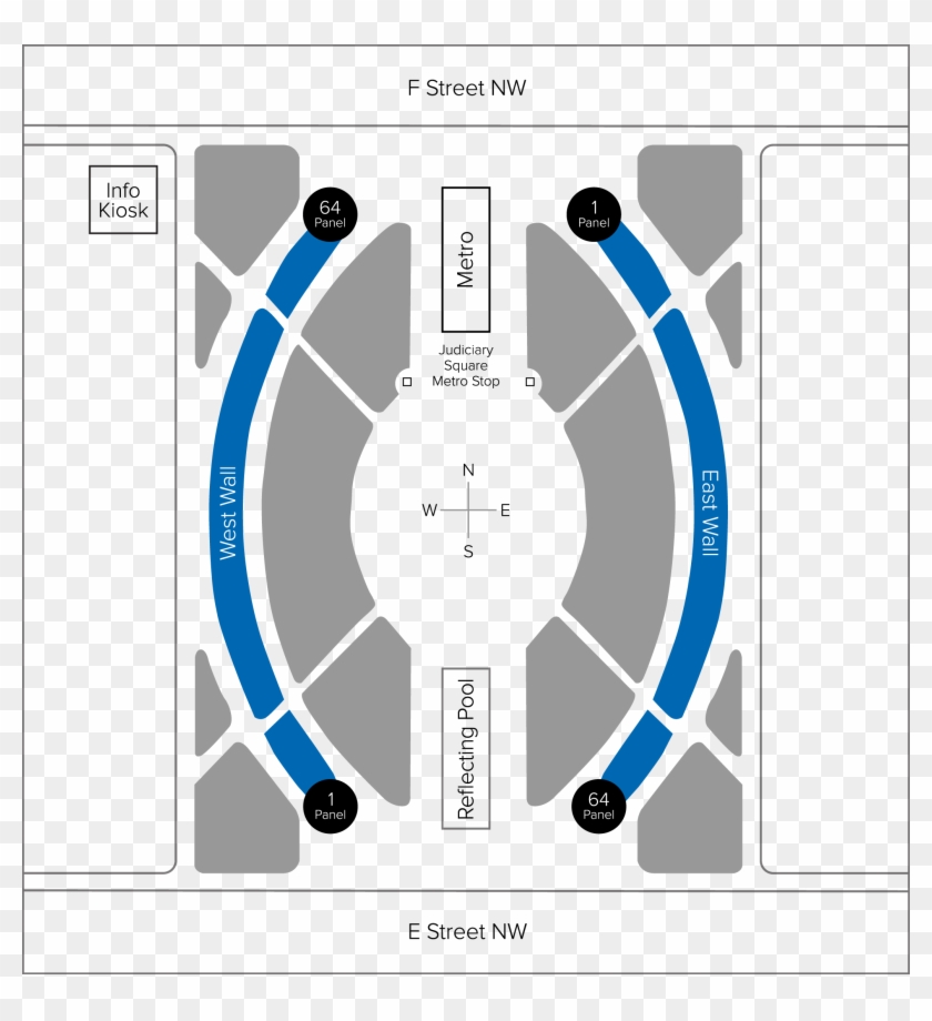 Map Of The National Law Enforcement Officers Memorial - Diagram #686896