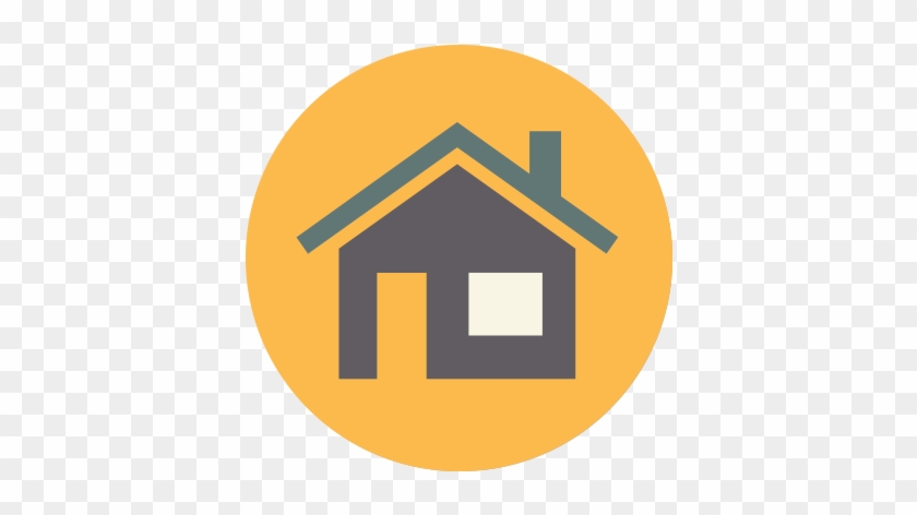 Household Icon Orange - Back Home Icon Png #686996