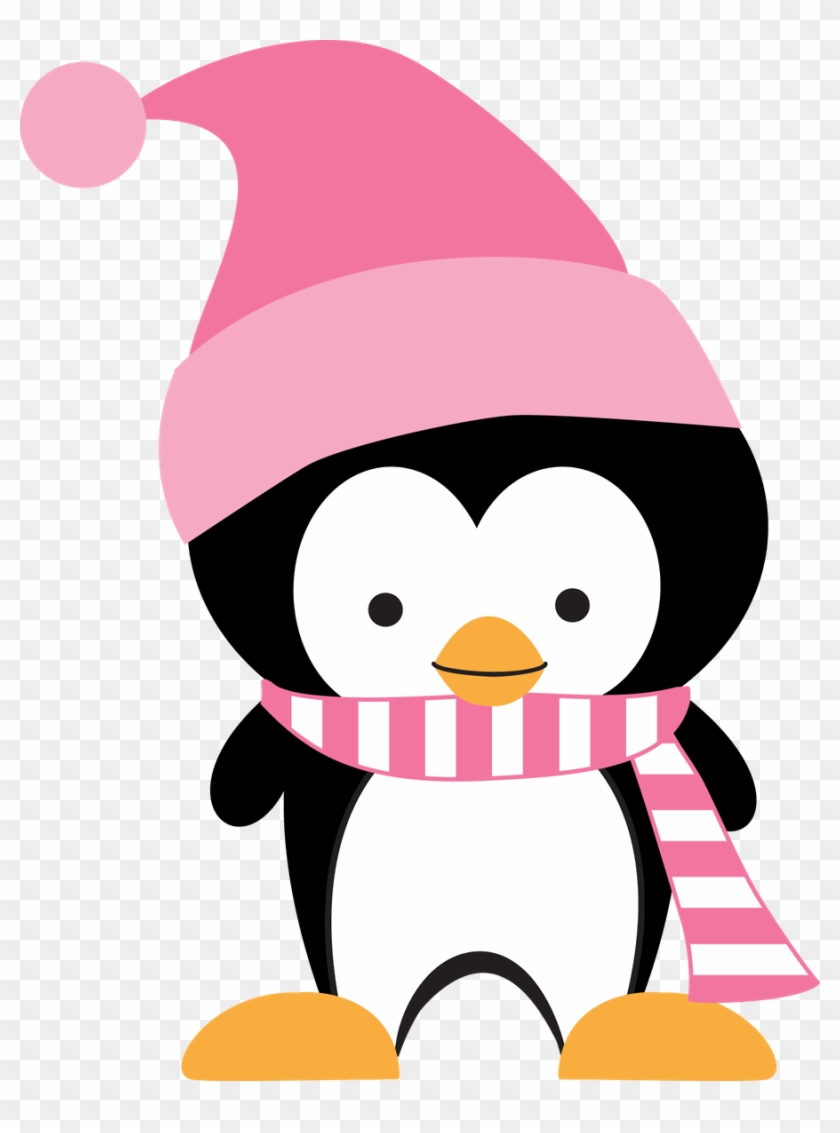Say Hello - Pink Penguin Clip Art #687007