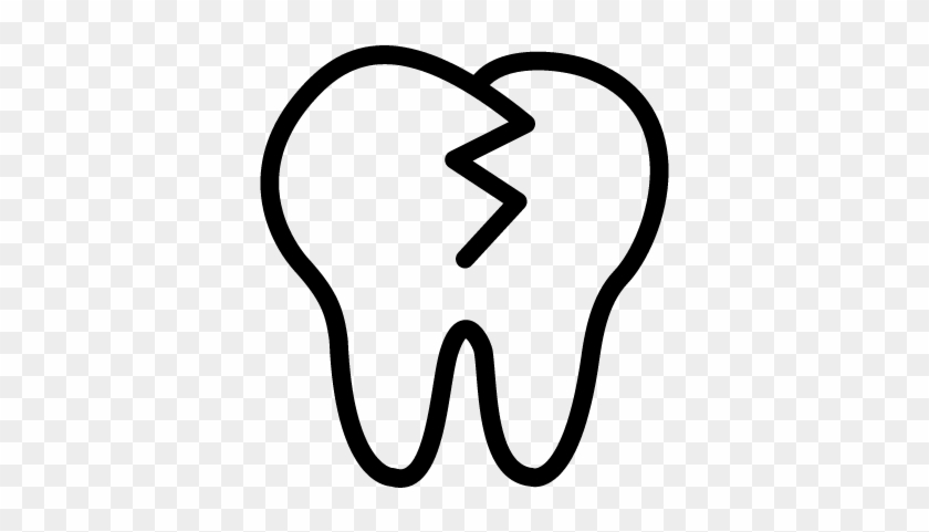 Tooth Shape Outline Vector - Imagem De Dente Sem Fundo #687083
