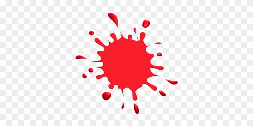 Red Paint Splash Clipart - Red Paint Splat Clip Art #687166