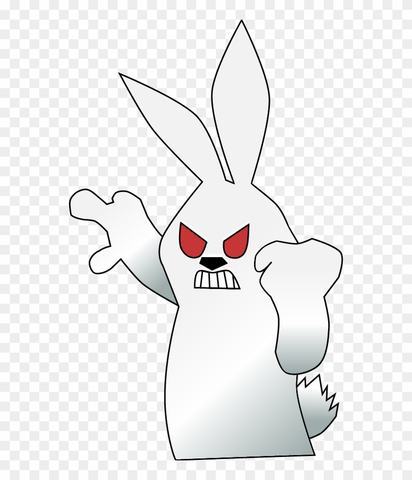 Domestic Rabbit Easter Bunny Hare Clip Art - Schlechtes Häschen Runder Aufkleber #687284