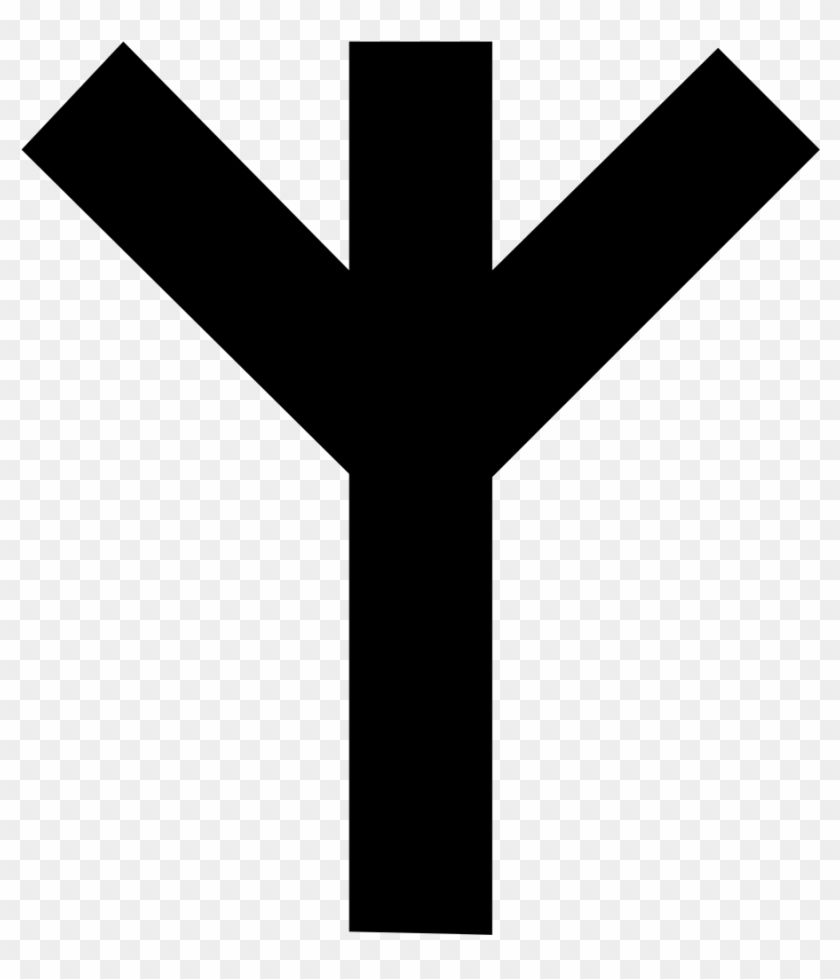 File - Algiz - Svg - Algiz Runes #687354