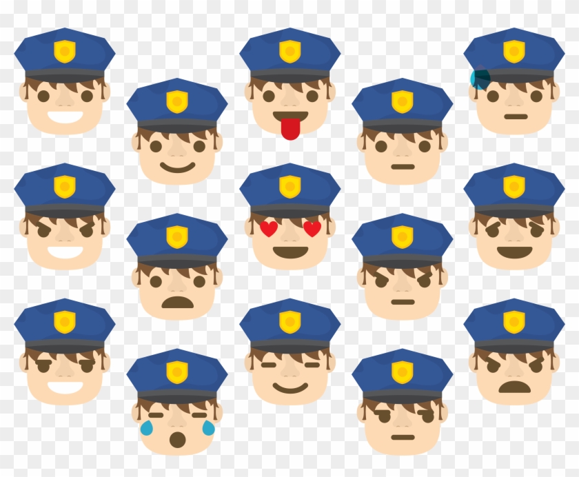 Emoticon Police Officer Smiley U5211u4e8bu8b66u5bdf - Police Emoticon #687388