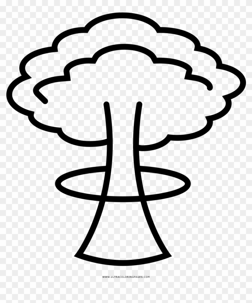 Mushroom Cloud Coloring Page - Mushroom Cloud #687541