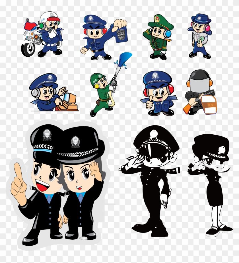 Police Officer Adobe Illustrator Cartoon Peoples Police - 卡通 警察 #687563