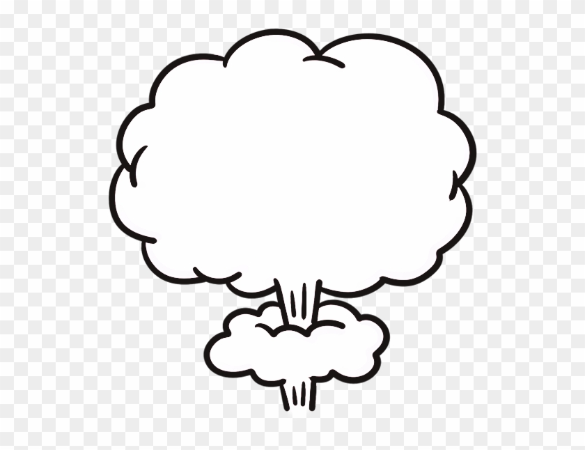 Mushroom Cloud Cartoon Explosion - Thinking Text #687568