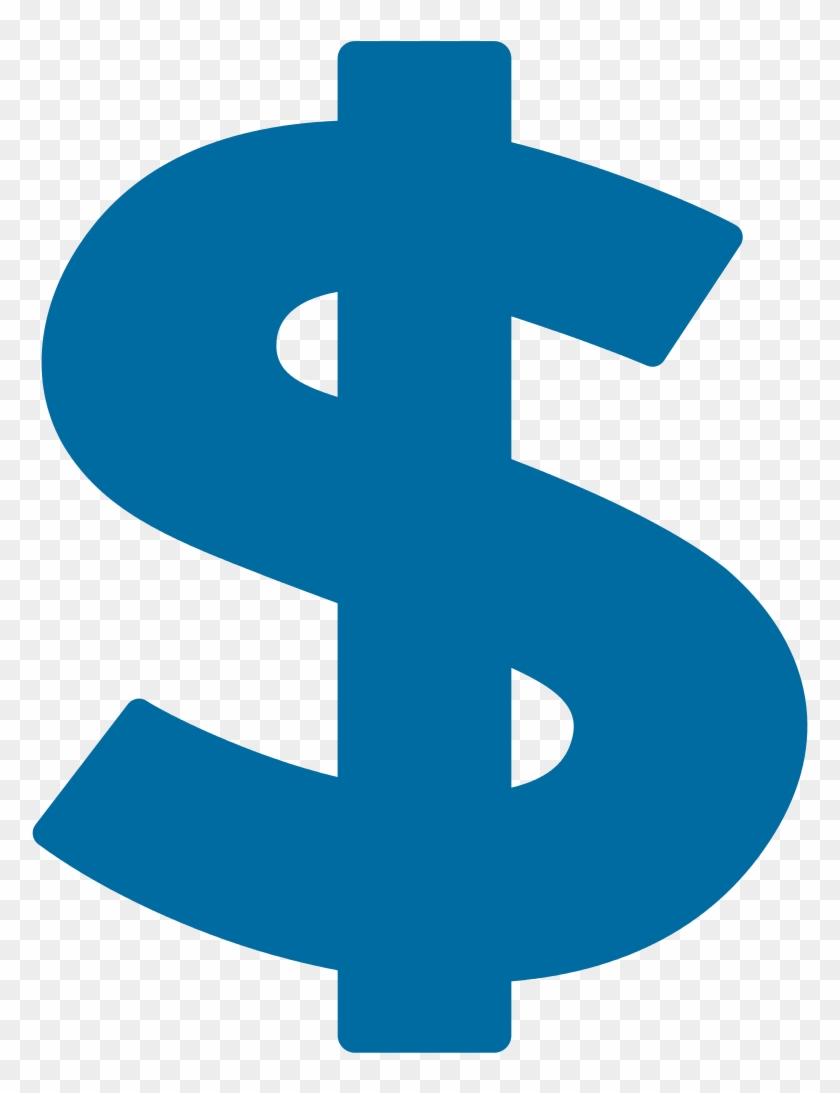 Blue Clipart Dollar Sign - Blue Dollar Sign Png #687585