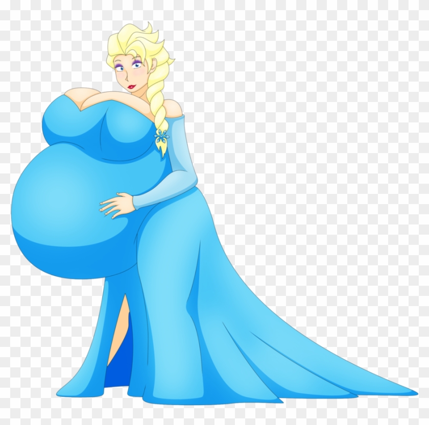 She Really Let It Go By Elek-tronikz - Pregnant Elsa Deviantart #687744