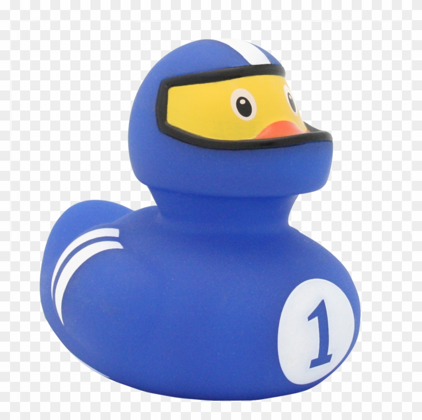 Racer Duck, Blue - Bath Toy #687799