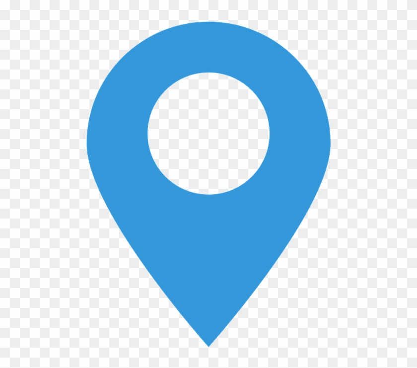 Icon, Contact, Flat, Web, Business, Symbol - Blue Location Pin Icon Png #687906