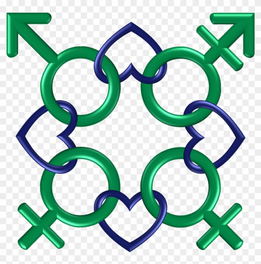 Circle 8 Green Indigo Infinity Gender Hearts 2 By Happyare - Folkestone Primary Academy #687940