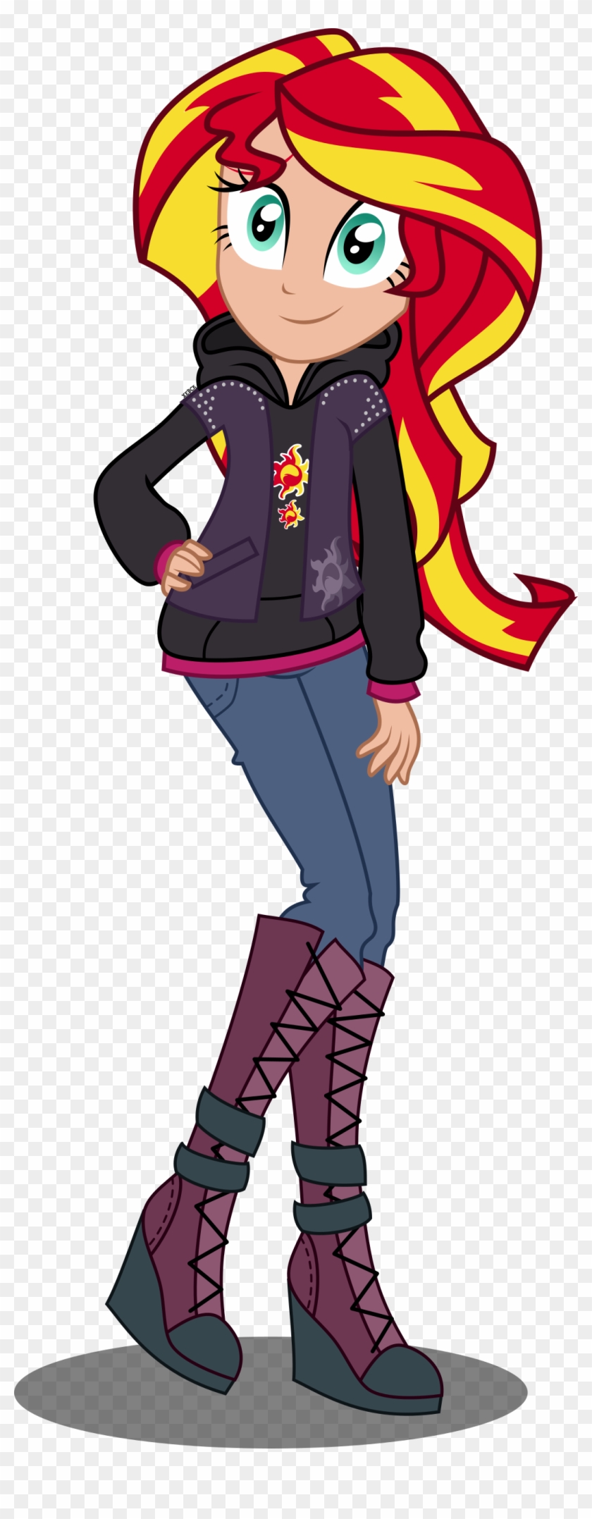 Eqg Sunset Shimmer Alternate Design By Selisuflyer - Raphael X Sunset Shimmer #688060